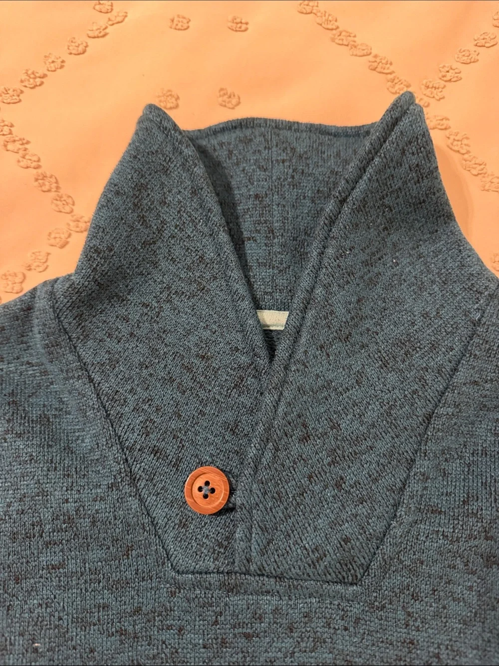 Boy’s Teal Shawl Collar Sweater - Sonoma Size 7